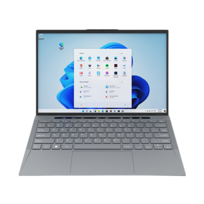 회색인 금속성인 14 인치 휴대용 랩탑 컴퓨터 타이거레이크우 1115G4 128GB SSD 윈도우 10